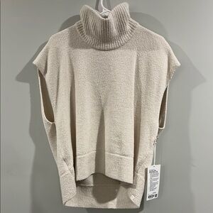 Lululemon Brushed Cotton Merino Blend Tunic in Bone, Size 4 (NWT)